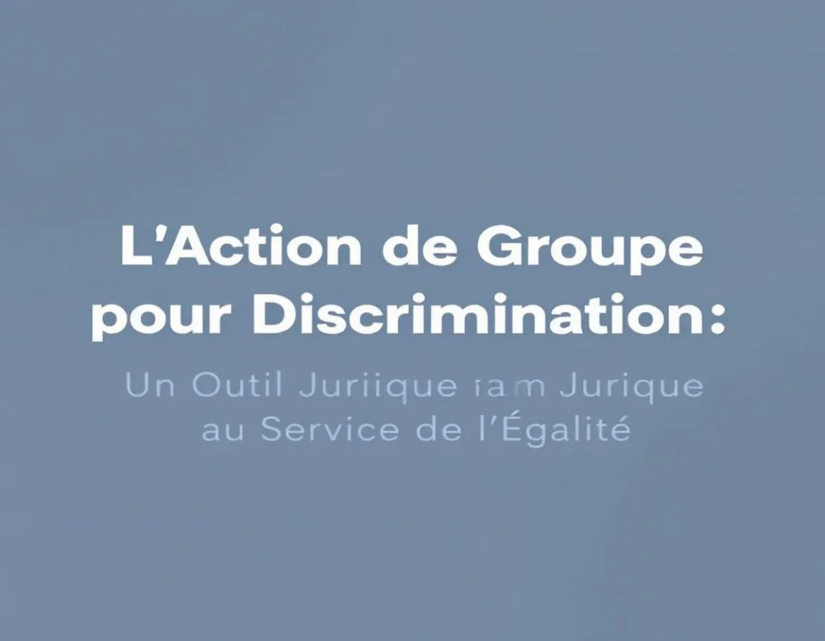 L'Action de Groupe pour Discrimination : Un Outil Juridique au Service de l'Égalité